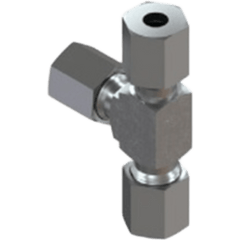 Tee Ramal Racor Hidráulico DIN / Serie EO Light / Conexión Tubo a Giratorio / Cono 24° / 3 Vías / Rosca M12 x 1.5 / Tubo 6 mm / Presión 500 bar (7250 psi) / Acero / O-Ring NBR / -40°C a +300°C