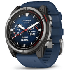 Smartwatch Garmin Fenix 7 / Pantalla AMOLED 1.4" / GPS Multibanda / Resistencia al Agua 10 ATM / Batería Hasta 29 Días / Titanio y Cristal de Zafiro / 32 GB de Almacenamiento / Monitoreo de Salud Avanzado