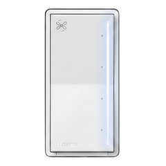 Control de ventilador de techo táctil de 4 velocidades para un ventilador tipo paleta AC, con barra luminosa, sistema RadioRA 3