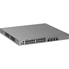 Switch Multi-GE Gestionable / 24 Puertos 2.5G PoE++ / 4 Puertos SFP+ 10G / Capacidad 200 Gbps / Enrutamiento Capa 3 / VSU / Protección Sobretensión 10 kV / Alimentación Redundante / Línea Cybrey