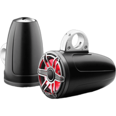 Bocina Cerrada para Torre / JL Audio M6 7.7" / Coaxial / 100 W RMS / LED Transflective™ / Rejilla Deportiva de Titanio / 45 Hz-25 kHz / 4 Ω