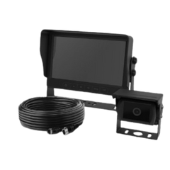 Sistema Profesional de Cámara de Reversa y Monitor para Vehículos de Trabajo y Montacargas con inteligencia IA para la detección de peatones