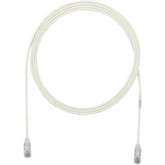 Cable de Parcheo TX6, UTP Cat6, Diámetro Reducido (28AWG), Color Blanco Mate, 2 ft.
