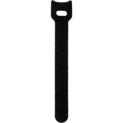 Cinchos de Velcro Reutilizables para Organización de Cables / Ajustables y Autoadherentes / Color Negro / 20 × 200 mm / Paquete con 10 Piezas