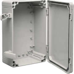 Gabinete QLine I Tipo 4X / 300 x 200 x 180 mm (11.81 x 7.87 x 7.09 in) / ABS / IP66 / Tapa Opaca con Tornillos / Montaje 280 x 180 mm / Gris RAL 7035