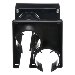 Tapa con 2 Salida a Tubo Corrugado de 1.5in (38mm), Para uso con Canaletas 4X4 FiberRunner™, Color Negro