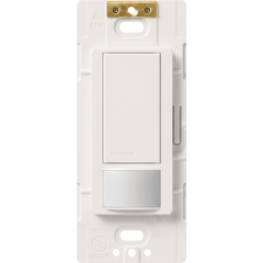 Apagador de pared con sensor de ocupación y vacancia Maestro, 2 A a 120 V, unipolar, para espacios pequeños como clósets, alacenas y cuartos de lavado, blanco
