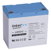 Batería de respaldo 12 V | 55 Ah | AGM | Especial para Seguridad Electrónica | UPS | Sistemas de Emergencia | Vida útil 5 años | Terminales T2