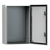 Gabinete de Uso Exterior MAS 500 x 400 x 210 mm NEMA 4/12/13; IP66; IK10 de Acero Dulce 1.5 mm con Platina de Montaje Incluida Color Gris Claro