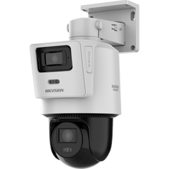 Cámara PTZ TandemVu 4 MP + 4 MP / Lentes 2.8 mm + 8 mm / Dual Light IR + Blanca 30 m / IP66 / Audio Bidireccional