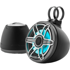Sistema Cerrado Coaxial 6.5 in (165 mm) / Potencia RMS 75 W / Impedancia 4 Ω / Respuesta 100 Hz-25 kHz / Sensibilidad 89.5 dB / LED Transflective / Rejilla Deportiva Titanio / Cono Polipropileno con Mica / Tweeter Cúpula de Seda 20 mm (0.8 in