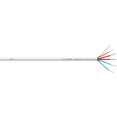 Cable Multifunción Marino / 250 pies (76.2 m) / 6 Conductores / 16/2 + 20/4 AWG / Cobre OFC Estañado / Cubierta PVC Blanco Grado Marino / Audio y Alimentación LED