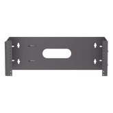 Rack Abierto de Instalación en Pared con Bisagras, Profundidad de 159 mm, 19 in de Ancho, 4 UR, Color Negro