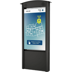 Kiosko Vertical de 55" Xtreme High Bright Outdoor Display / Full HD 1080p / IP66 Display + IP55 Cabinet / Acero Inoxidable y Aluminio / Resistente a Vientos 135 mph / Opción Parlantes 100W / Touch IR 10 Puntos Opcional