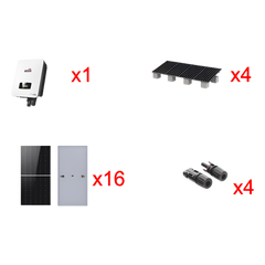 Kit Solar Interconexion / 10kW 220Vca / Inversor AFORE / Montaje Incluido