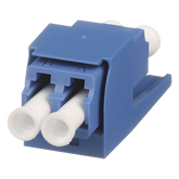 Módulo Acoplador LC Duplex, para Fibra Óptica Monomodo OS1/OS2, Tipo Mini-Com, Color Azul
