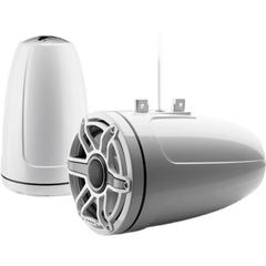 Bocinas Cerradas para Torre / Coaxial 8.8" (224 mm) / 125 W RMS / Impedancia 4 Ω / Respuesta 38 Hz-20 kHz / Tweeter Cúpula de Seda 32 mm (1.25") / Cono Polipropileno con Mica / Rejilla Deportiva Blanca / Cable 16 AWG 3 m (10 ft)