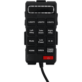 Controlador de Sirena Portátil / Teclado de Mano Cableado / Compatible con Sirena X100F / Control de Luces, Sirena y Perifoneo / Tonos HI-LO, WAIL, YELP / 13.5 - 27.2 VCD