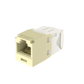 Conector Jack RJ45 Estilo TG, Mini-Com, Categoría 6, de 8 Posiciones y 8 Cables, Color Marfil
