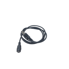 Cable con Conector Macho ahembra (Pigtail) | Forro negro | Alimentación para Vcc | Polarizado | Largo 1 metro | Calibre 22AWG.