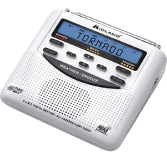 Radio de Alerta Meteorológica / 7 Canales NOAA / Tecnología S.A.M.E. / Sirena 90 dB / Respaldo por Baterías AA / Certificación Public Alert