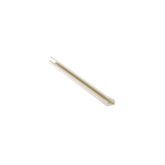 Canaleta LD10 de PVC rígido, con cinta adhesiva para instalación sin herramientas, de 38.4 x 24 x 2438 mm, Color Blanco Mate