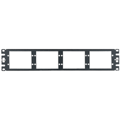 Patch Panel de Fibra Óptica, Para 8 Placas Acopladoras FAP o FMP, Color Negro, 2UR