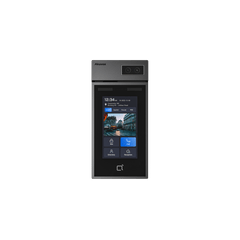 Videoportero + Montaje en Pared / Módulo Opcional de Huella / Pantalla Táctil IPS de 5 Pulgadas / Cámara de 2MP con Auto iluminación / Rostro, Tarjeta, PIN, BLE, QR / Compatible SIP y ONVIF / IP66 / IK08 / POE