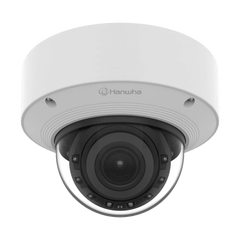Cámara Domo AI 8 Megapíxeles / Motorizado 4.4-9.3 mm 2.1x / Dual NPU / IR 50 m (164 ft) / IP52 IK10 / Analítica Avanzada IA / extremeWDR 120 dB / Wisenet 9