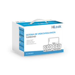 KIT TurboHD 1080p / DVR 8 canales con H.265+ / 4 Cámaras Bala Metálicas / Fuente de Poder / Accesorios de Instalación