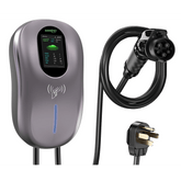Estación de Carga para Vehículos Eléctricos / 40 A / 9.6 kW / Conector Tipo 1 (SAE J1772) / 110-240 V AC / Pantalla LCD 4.3 in (10.9 cm) / WiFi / APP / RFID / IP65 / Cable TPE 5 m (16.4 ft)