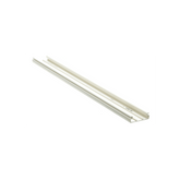 Base para canaleta T-45, de PVC rígido, con orificios perforados para montaje, 60.3 x 18.5 x 2400 mm, Color Blanco