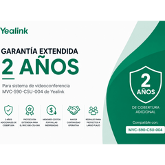 Garantia Extendida para Sistema de Videoconferencia MVC-S90-C5U-004 de Yealink