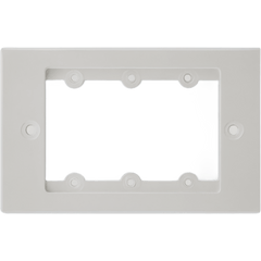 Frame para Wall Plate Inserción | 1 Gang | Metal | Version USA | Incluye Inserciones y Tornillos | Blanco