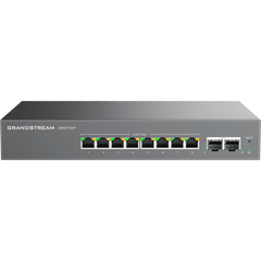 Switch L2 Lite Administrable de 10 Puertos / 8 Puertos Ethernet 2.5 Gigabits / 2 Puertos SFP+ 10 Gigabits / PoE+ 802.3af/at / VLAN 802.1Q / QoS / IGMP Snooping / Montaje en Escritorio o Pared
