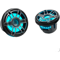Subwoofer Náutico 8" / 200 W RMS / 4 Ω / Iluminación LED Transflective™ / Rejilla Deportiva de Titanio / Deflector Infinito o Caja Cerrada / Marino