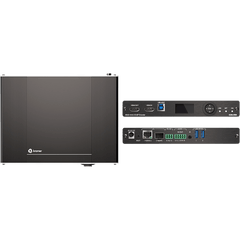Codificador AVoIP 4K60 4:4:4 | Transmisión por Ethernet o Fibra | Audio Dante, USB, IR, RS-232, CEC | Códec Visualmente Sin Pérdidas | PoE+ | Gestión por Web y API