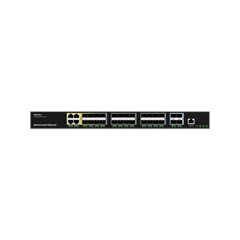 Switch de Agregación Capa 3 / 4 Puertos Gigabit Ethernet / 24 Puertos Gigabit SFP / 4 Puertos 10Gigabit SFP+ / QoS Integrada / Soporte IPv6 e IPv4 / Seguridad Avanzada / Stacking /