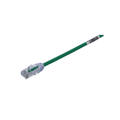 Cable de Parcheo UTP Cat6A, CM/LSZH, Diámetro Reducido (28AWG), Color Verde, 6.1 Metros (20 Pies)