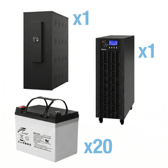UPS Trifásico de 30 kVA/27 kW, Topología Online Doble Conversión, Voltaje de 208/220 Vca de L-L, Respaldo de 5 Minutos al 100% de Carga, Incluye Módulo y Banco de Baterías