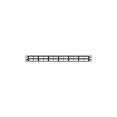 Panel de Parcheo Modular Mini-Com (Sin Conectores), Plano, Blindado, Alta Densidad, de 48 Puertos, 1UR