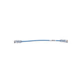 Cable de Parcheo UTP Cat6A, CM/LSZH, Diámetro Reducido (28AWG), Color Azul, 20 cm (7.87 pulgadas).