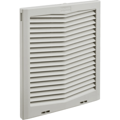Rejilla de Escape para Ventilador con Filtro HG / Protección IP54 / Compatible con Ventiladores HF13 de 13 in (325 mm) / De Plástico / Color Gris Claro