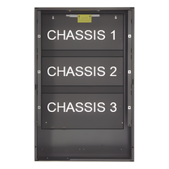 Gabinete metálico (backbox) de tres niveles para amplificadores y fuentes de alimentación / serie EQ ONYX de NOTIFIER / negro