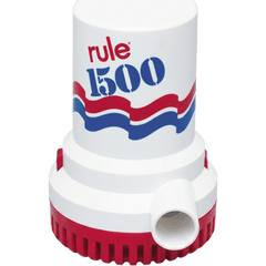 Bomba de Achique Sumergible Rule 03 / 1,500 GPH / 24V CD / Motor de Alta Eficiencia / Ejes de Acero Inoxidable / Protección Térmica TCO / Certificación CE e ISO 8849