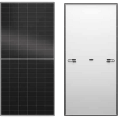 Panel Solar ANTIGLARE 650 W / LONGi Hi-MO X10 Guardian / Monocristalino BC-Cell / 24.1% Eficiencia / Vidrio Templado Baja Reflexión / 2382x1134x30 mm (93.8x44.6x1.2 in) / Garantía Potencia 30 Años