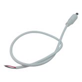 Cable con Conector Macho (Pigtail) | Forro Blanco | Alimentación para Vcc con Puntas Libres | Polarizado | Largo 22 cm (8.66 Pulgadas) / Calibre 22AWG.