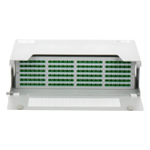 Distribuidor de Fibra Óptica para 144 Empalmes, con 144 Acopladores SC/APC y 144 Pigtails SC/APC, 19, 3 UR
