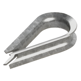 Cuello/ Guardacabo/ Rozadera para Cable de 3/8" de Acero Galv. por Inmersión.