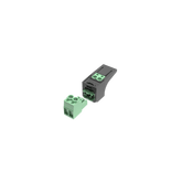 Módulo Conector Eléctrico para Cable Eléctrico FMPS, Compatible con 26-12 AWG, Tipo Mini-Com, Color Verde